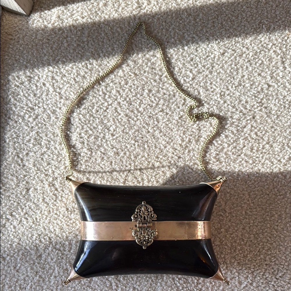 Elegant Black and Gold Women's Bag